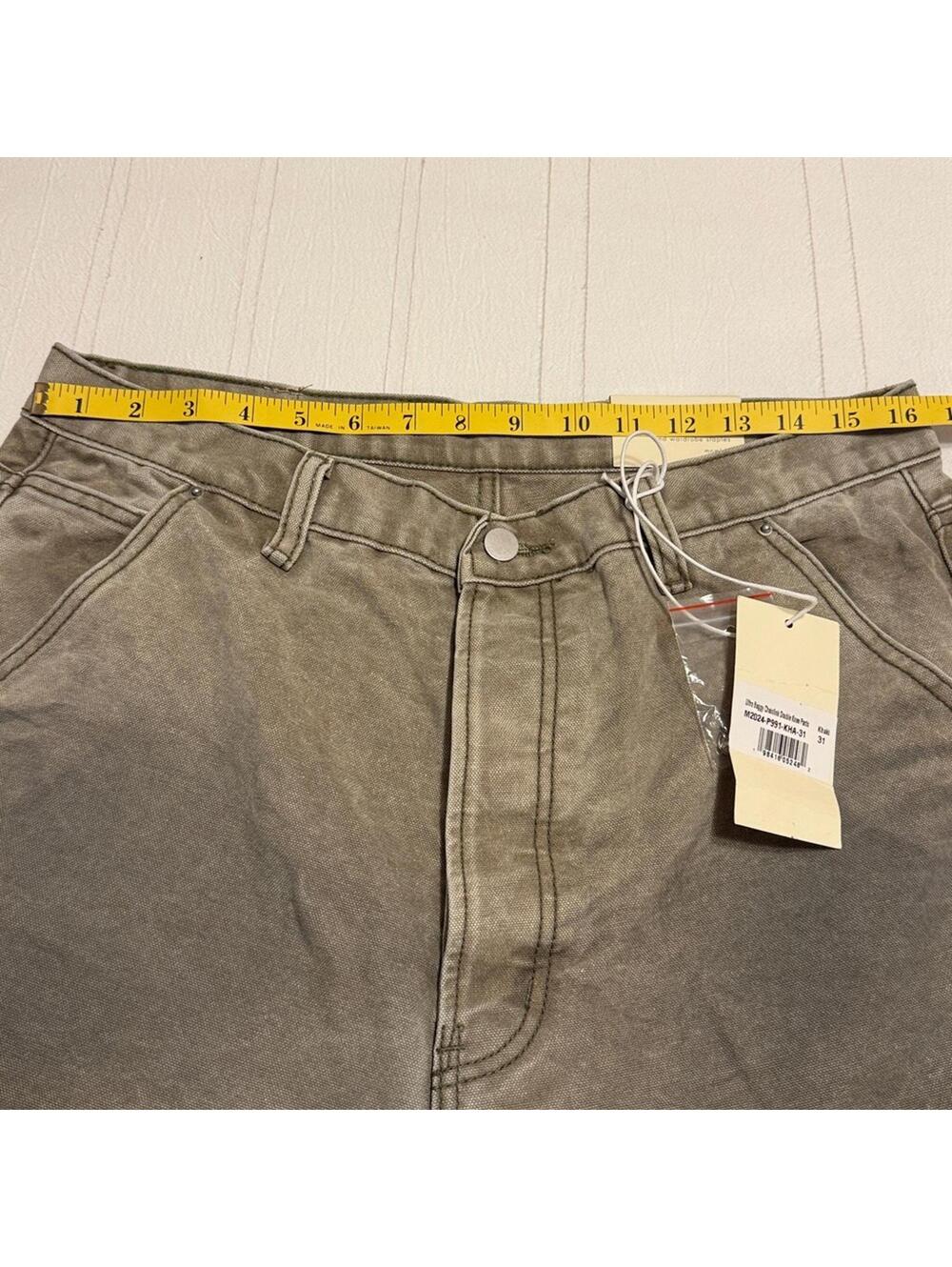 MNML Ultra Baggy Chainlink Double Knee Jeans Men's Size 31 NWT Streetwear - Picture 6 of 8